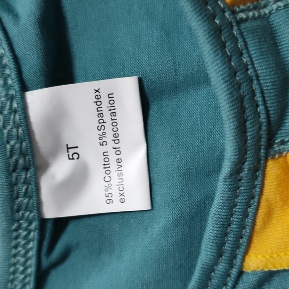 Colorful Toddler Tunic Dress with Ruffled Short Spring Easter Print - Picture 2 of 4